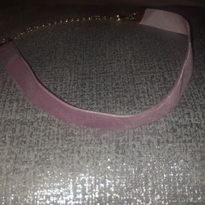 light purple velvet choker